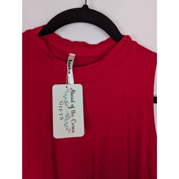 Mock neck tunic NWT Axules Sz M Bust 38" Center back len 33"Shaped hemRayon/Span - Picture 3 of 4
